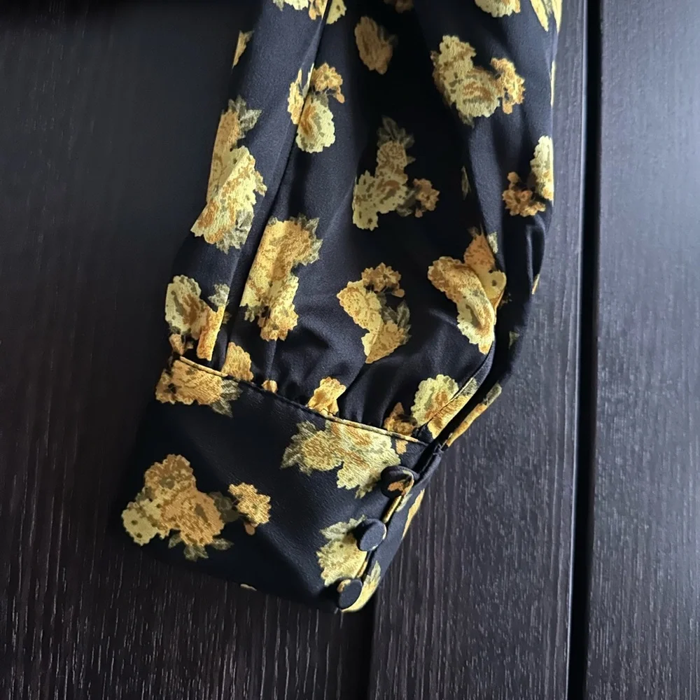 For Love and Lemons Elisa Floral Print Top Blouse - Picture 10 of 15